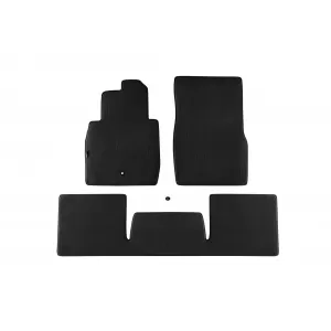 Three-layer textile floor mats suitable for Mercedes G-Class W463 1990-2018, made of 3 parts, black