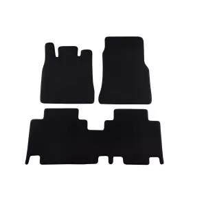 Mochete textile cu trei straturi, potrivite pentru Mercedes Vaneo 2002-2005, cu 5 locuri, din 3 părți, negre