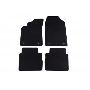 Three-layer textile floor mats suitable for Opel Signum 2003-2008, set of 4 pieces, black