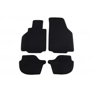 Three-layer textile floor mats suitable for Porsche 911 model 996 1997-2006, set of 4 pieces, black