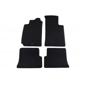 Mochete textile cu trei straturi potrivite pentru Renault Megane Coach Cabrio 1996-2002, 3 uși, set de 4 bucăți, negru
