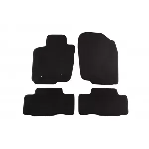Three-layer textile floor mats suitable for Toyota Rav4 2006-2013, 5 doors, set of 4 pieces, black