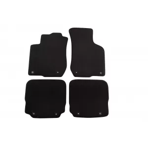Three-layer textile floor mats suitable for Audi A3 1998-2003, set of 4 pieces, black