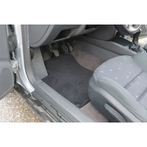 Three-layer textile floor mats suitable for Audi A3 1998-2003, set of 4 pieces, black