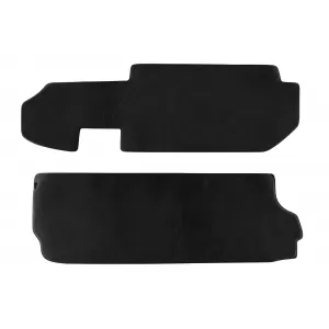 Three-layer textile floor mats suitable for VW T4 1999-2003, with 6 seats, 2 parts, black