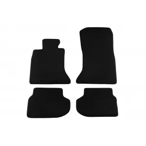 Tălpi textile cu trei straturi potrivite pentru BMW Seria 5 F10 sedan, F11 touring 2013-2017, set de 4 bucăți, negru