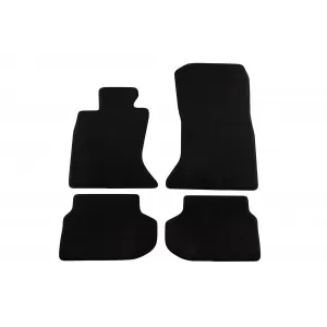 Mochete textile cu trei straturi, potrivite pentru BMW Seria 5 F10 sedan, F11 touring 2013-2017 X-Drive, set de 4 bucăți, negru