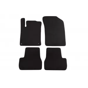 Mochete textile cu trei straturi, potrivite pentru Citroen C3 2009-2016, DS3 2010-2019, DS3 Cabrio 2013-2019, set de 4 bucăți, negru