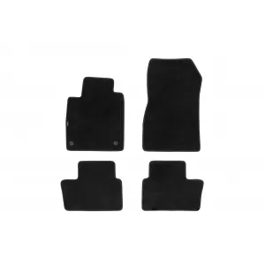 Three-layer textile floor mats suitable for Nissan Juke after 2019, set of 4 pieces, black