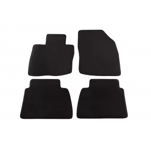 Mochete textile cu trei straturi, potrivite pentru Honda Civic 2006-2012, 5 uși cu mochete mici pentru spate, set de 4 bucăți, negru
