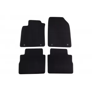 Three-layer textile floor mats suitable for Opel Vectra C combi 2003-2009, set of 4 pieces, black