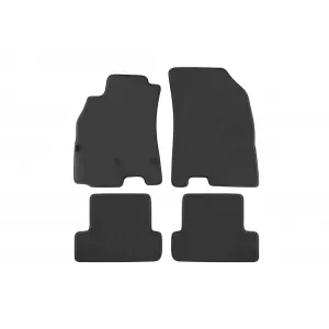 Mochete textile cu trei straturi potrivite pentru Renault Megane III, Megane Coupe 2008-2015, set de 4 bucăți, negru