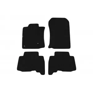 Tălpi de podea textile cu trei straturi din material Petex Style, potrivite pentru Toyota Land Cruiser 2009-2021, cu 5 sau 7 locuri, set de 4 bucăți, negru
