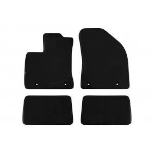 Three-layer textile floor mats suitable for Lexus CT after 2011, set of 4 pieces, black