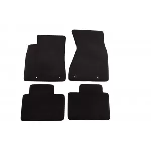 Three-layer textile floor mats suitable for Audi A8, A8 Quattro 1999-2002, set of 4 pieces, black