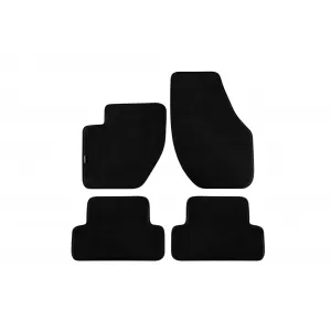 Tălpi textile cu trei straturi potrivite pentru Volvo V40, V40 Cross Country 2012-2019, set de 4 bucăți, negru