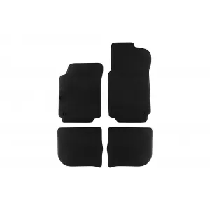 Mochete textile cu trei straturi, potrivite pentru Audi A6 1994-1997, Audi 100 1990-1994, set de 4 bucăți, negru