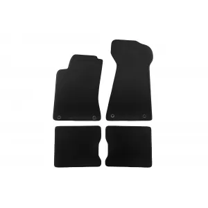 Mochete textile cu trei straturi potrivite pentru Audi 80 sedan, coupe, break 1991-1995, set de 4 bucăți, negru