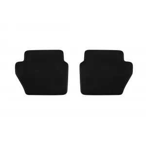 Three-layer textile floor mats suitable for Ford Fiesta 2011-2017, set of 4 pieces, black