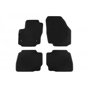 Three-layer textile floor mats suitable for Ford Mondeo 2012-2014, set of 4 pieces, black