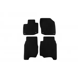 Tapițerie de podea textilă în trei straturi din material Petex Style, potrivită pentru Honda Civic combi 2012-2017 pentru 1.4 L și 1.8 L benzină, 2.2 L diesel, 5 uși, set de 4 bucăți, negru