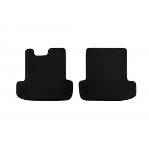 Three-layer textile floor mats suitable for Mercedes E-Class C207 Coupe, A207 Cabriolet 2009-2017, set of 4 pieces, black