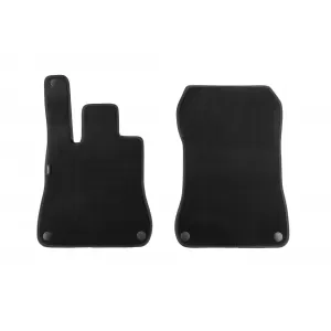 Three-layer textile floor mats suitable for Mercedes SL R231 after 2012, set of 2 pieces, black