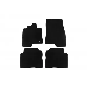 Mochete textile cu trei straturi, potrivite pentru Mitsubishi Pajero după 2007, bază scurtă, set de 4 bucăți, negru