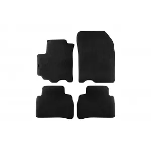 Three-layer textile floor mats suitable for Suzuki Vitara after 2015, set of 4 pieces, black
