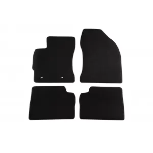 Mochete textile cu trei straturi, potrivite pentru Toyota Auris hatchback, combi hibrid 2013-2018, set de 4 bucăți, negru