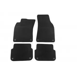 Three-layer textile floor mats suitable for Audi A6 sedan, wagon 2004-2008, set of 4 pieces, black