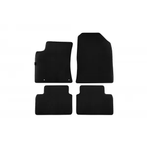Tălpi textile cu trei straturi, potrivite pentru Kia Ceed, Pro Ceed, XCeed după 2018, set de 4 bucăți, negre