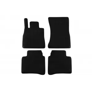 Mochete textile cu trei straturi potrivite pentru Mercedes S-Class W222 2013-2020 cu ampatament lung, set de 4 bucăți, negru