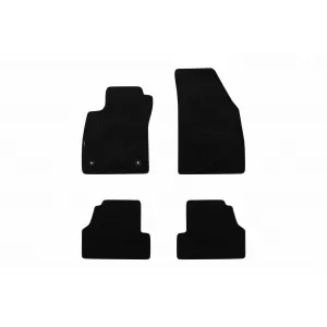 Tălpi textile cu trei straturi, potrivite pentru Opel Mokka 2012-2019, Mokka X 2016-2019, set de 4 bucăți, negru