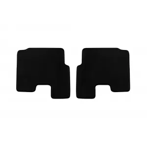 Three-layer textile floor mats suitable for Opel Adam 2013-2019, set of 4 pieces, black