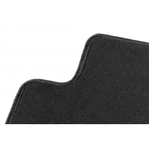 Three-layer textile floor mats suitable for Renault Trafic after 2014, 3 seats, set of 2 pieces, black-image-6242616