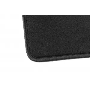 Three-layer textile floor mats suitable for Renault Trafic after 2014, 3 seats, set of 2 pieces, black-image-6242618