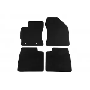 Mochete textile cu trei straturi, potrivite pentru Toyota Corolla 2014-2017, set de 4 bucăți, negre