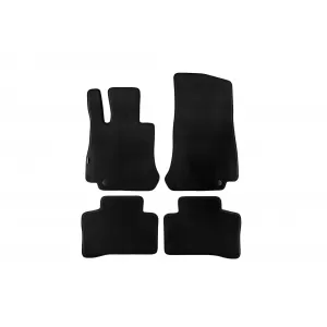 Mochete textile cu trei straturi potrivite pentru Mercedes GLC X253, coupe C253 după 2015, set de 4 bucăți, negru