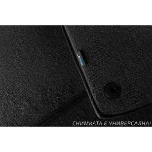 Three-layer textile floor mats suitable for Opel Astra K 2015-2021, set of 4 pieces, black