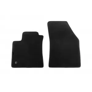 Three-layer textile floor mats suitable for Renault Megane 2015-2022, set of 4 pieces, black