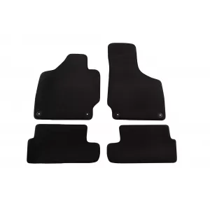Three-layer textile floor mats suitable for Audi TT 2006-2014, set of 4 pieces, black