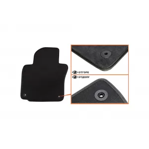 Tălpi de podea textile cu trei straturi, potrivite pentru VW Golf V 2003-2008, Golf VI 2008-2012, Scirocco 2008-2017, Jetta 2007-2010 cu găuri rotunde, set de 4 bucăți, negru-image-6242737