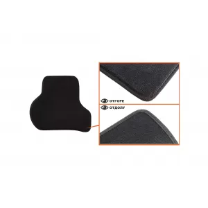 Tălpi de podea textile cu trei straturi, potrivite pentru VW Golf V 2003-2008, Golf VI 2008-2012, Scirocco 2008-2017, Jetta 2007-2010 cu găuri rotunde, set de 4 bucăți, negru-image-6242739