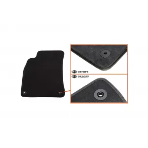 Mochete textile cu trei straturi din material Petex Style potrivite pentru Audi A5 coupe, cabrio, S5 2007-2017, set de 4 piese, negru-image-6242761