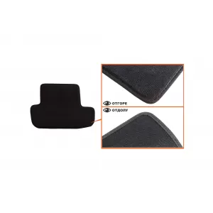 Mochete textile cu trei straturi din material Petex Style potrivite pentru Audi A5 coupe, cabrio, S5 2007-2017, set de 4 piese, negru-image-6242764