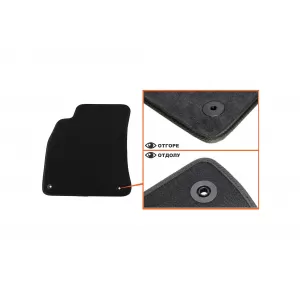 Mochete textile cu trei straturi potrivite pentru Audi A4 sedan, break 2007-2015, A4 Allroad, A5 Sportback 2009-2016, set de 4 bucăți, negru-image-6242775