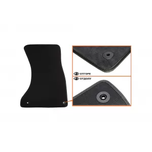 Mochete textile cu trei straturi potrivite pentru Audi A4 sedan, break 2007-2015, A4 Allroad, A5 Sportback 2009-2016, set de 4 bucăți, negru-image-6242776