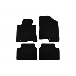 Three-layer textile floor mats suitable for Hyundai i30 2012-2017, set of 4 pieces, black