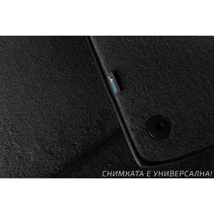 Three-layer textile floor mats suitable for Kia Sorento 2015-2020, 5 seats, from 3 parts, black